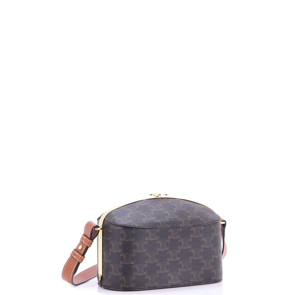 Celine Lunch Box Bag Triomphe Coated #204197C21B - Picture 2 of 6